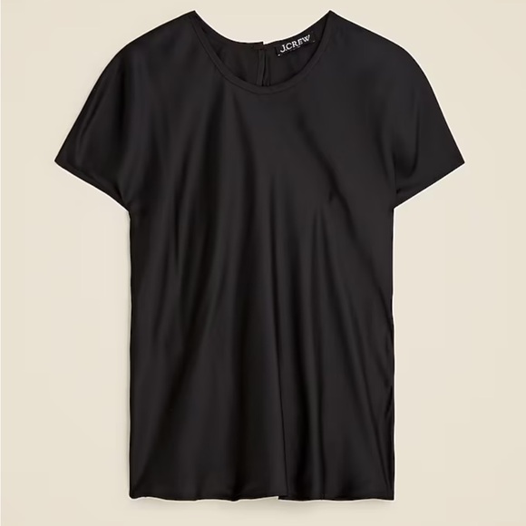 J Crew Drapey T-shirt top Womens XS‎ Black - Picture 2 of 10